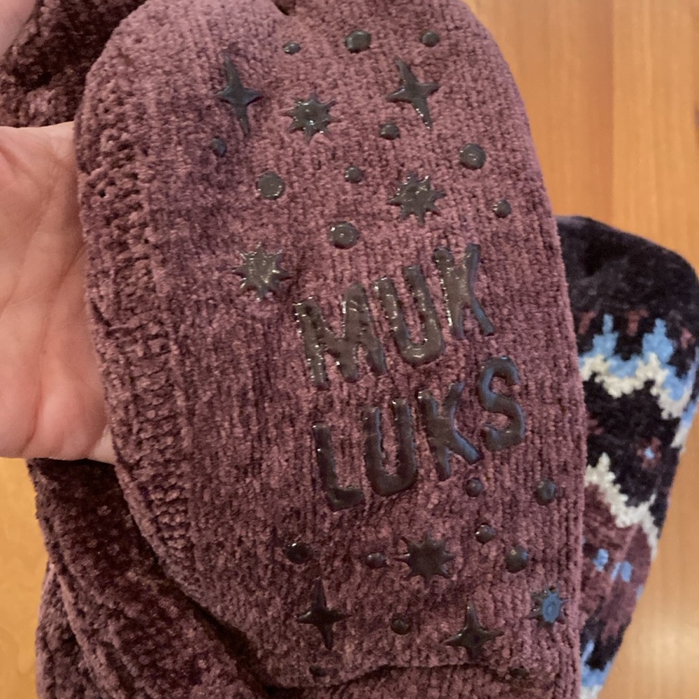 Muk Luks women’s tall rib, cuff, cabin socks, 2 pack - Picture 8 of 10